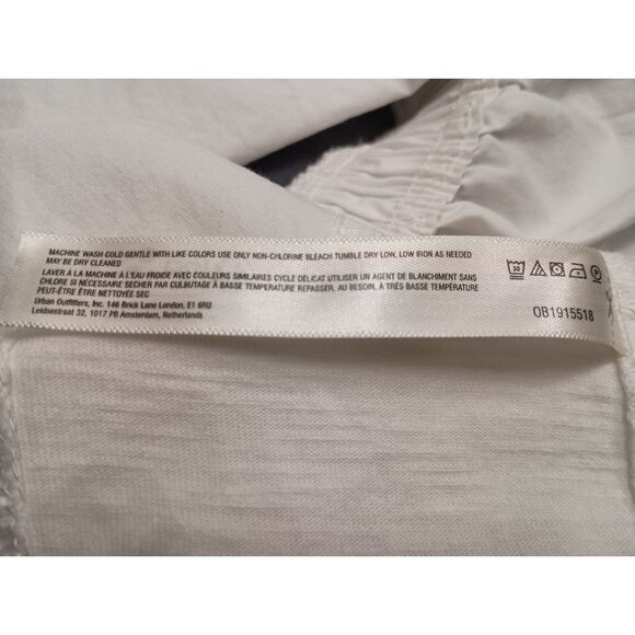 NWT Anthropologie Dress Womens Size Medium White Mini Cut Out - Picture 10 of 10